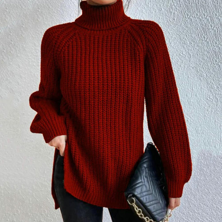Women's Oversized Knit Roll Neck Sweater – Winter Collection – BN