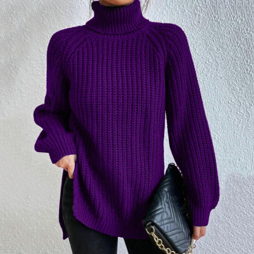 Women's Oversized Knit Roll Neck Sweater – Winter Collection – BN