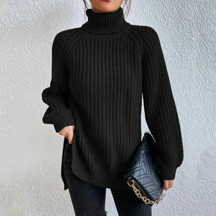 Women's Oversized Knit Roll Neck Sweater – Winter Collection – BN