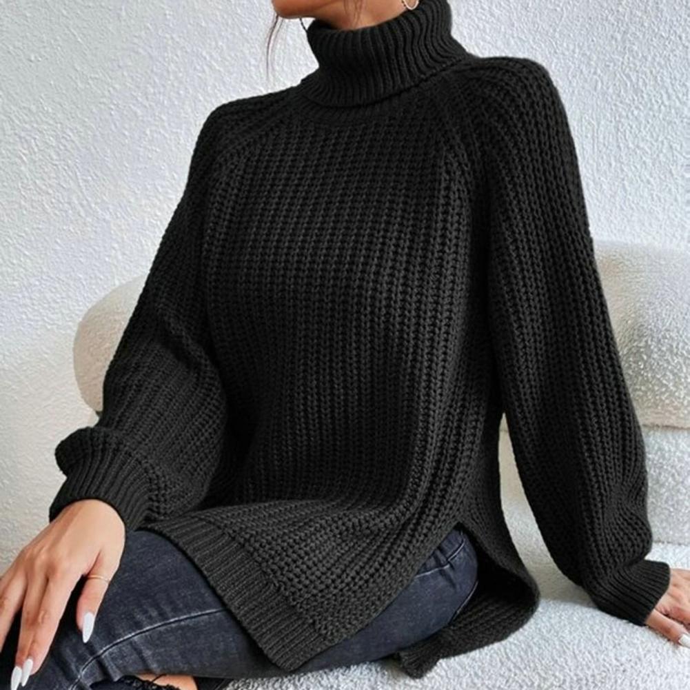 Women's Oversized Knit Roll Neck Sweater – Winter Collection – BN
