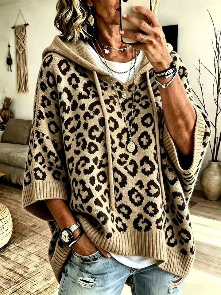 Women's Casual Leopard Print Hoodie – BN
