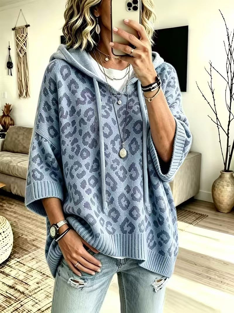 Women's Casual Leopard Print Hoodie – BN