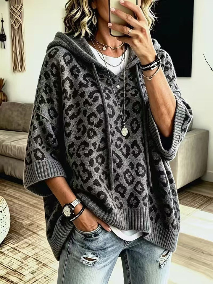 Women's Casual Leopard Print Hoodie – BN