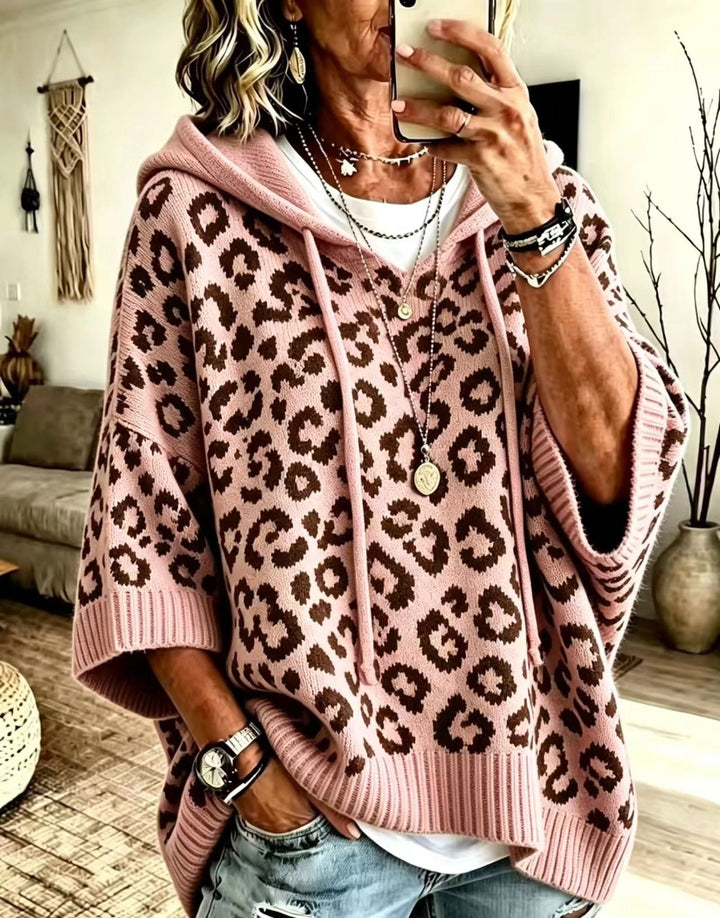 Women's Casual Leopard Print Hoodie – BN
