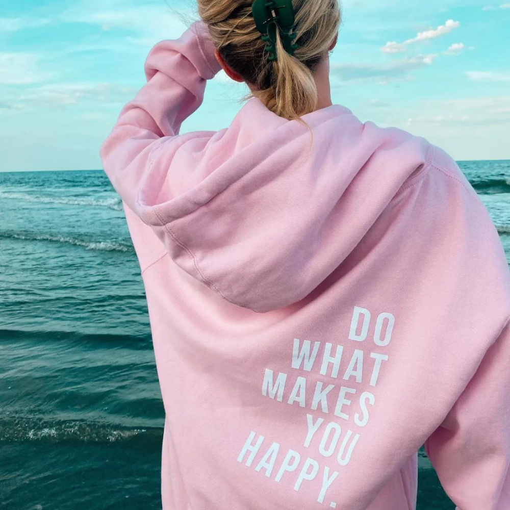 Casual Women's Hoodie with Letter Print – BN