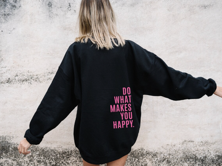Casual Women's Hoodie with Letter Print – BN