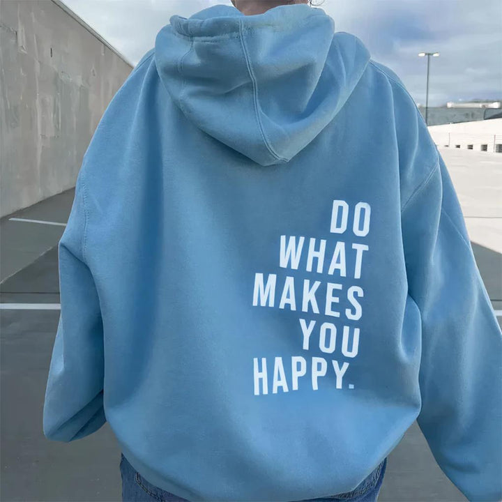 Women's Casual Relaxed Fit Fleece Hoodie with Thumbholes – BN