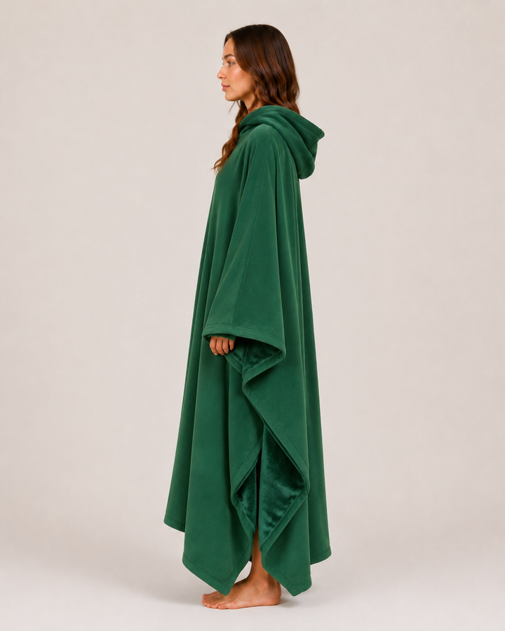 Women's Oversized Hooded Blanket - Long Winter Style - BN