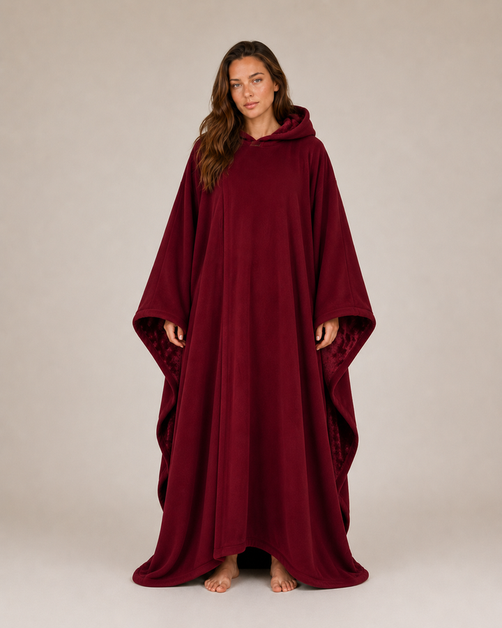 Women's Oversized Hooded Blanket - Long Winter Style - BN