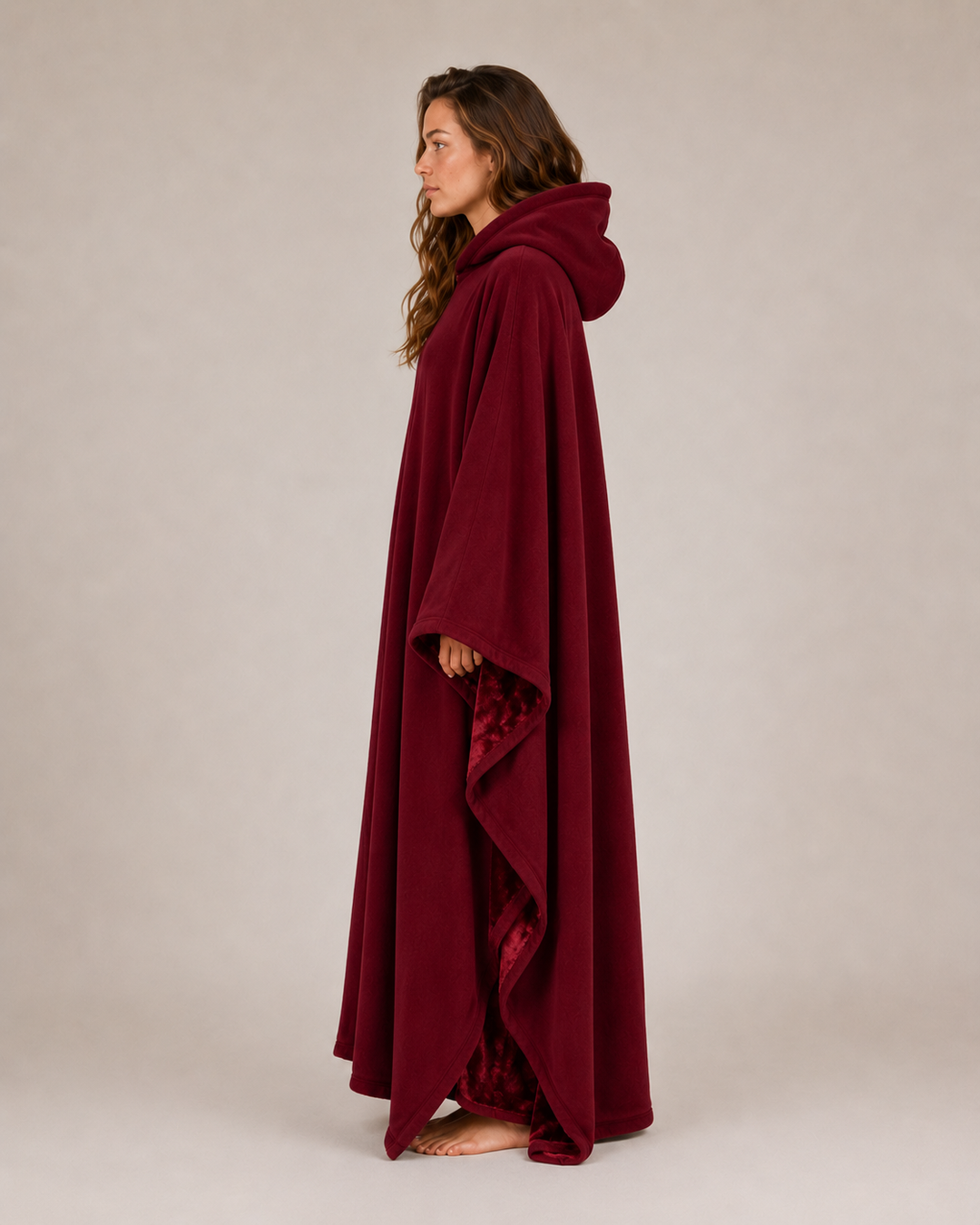 Women's Oversized Hooded Blanket - Long Winter Style - BN