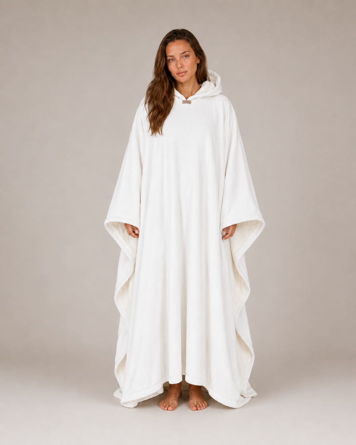 Women's Oversized Hooded Blanket - Long Winter Style - BN