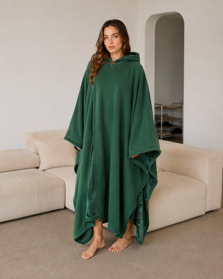 Women's Oversized Hooded Blanket - Long Winter Style - BN