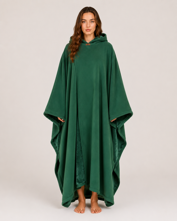 Women's Oversized Hooded Blanket - Long Winter Style - BN