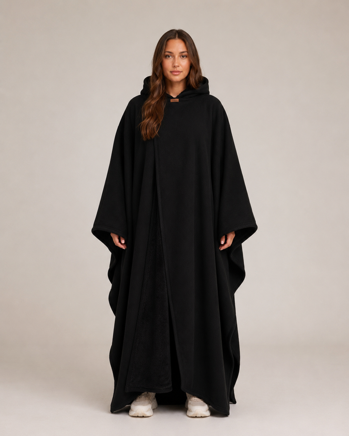 Women's Oversized Hooded Blanket - Long Winter Style - BN