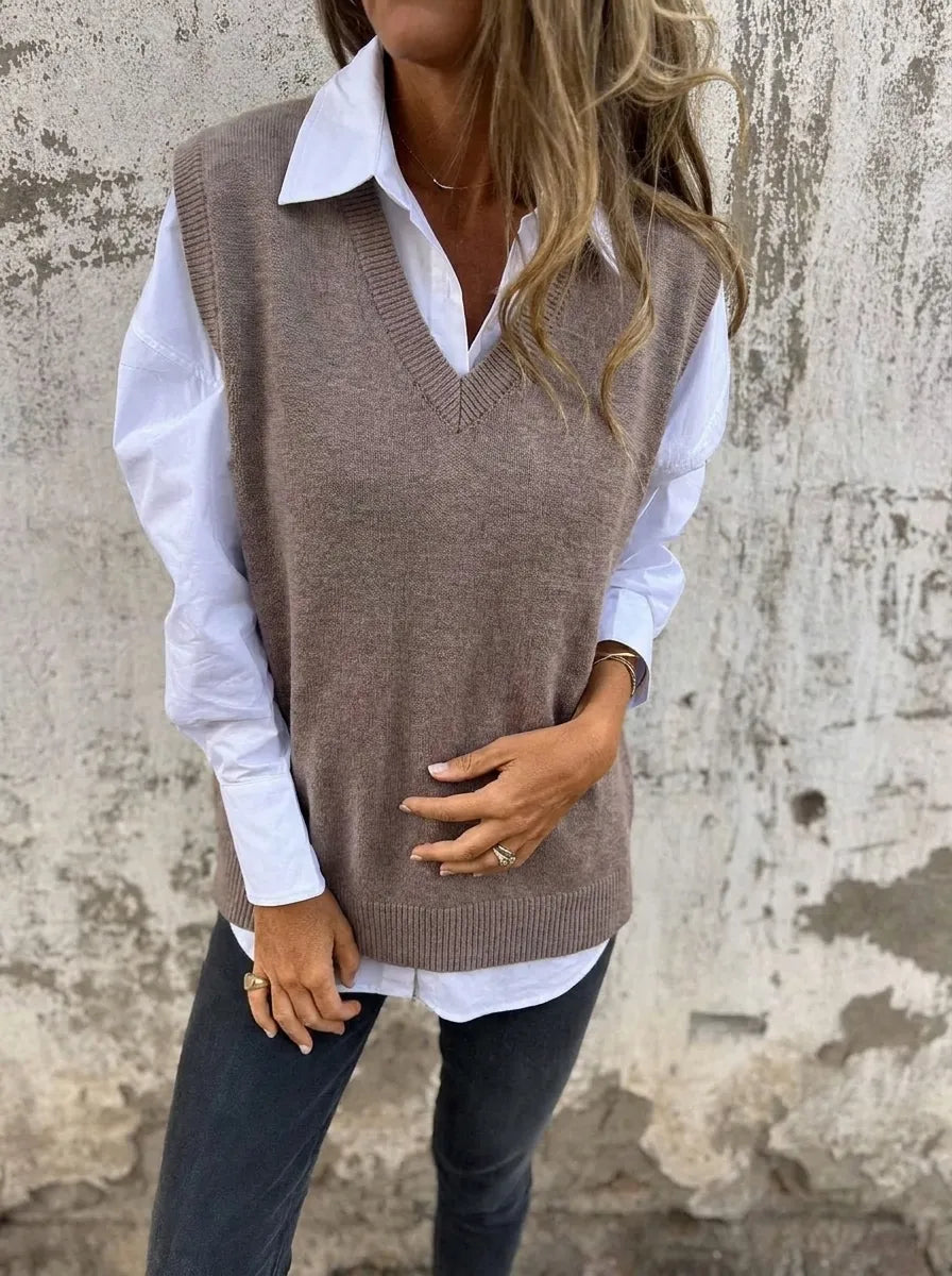 Spencer V-Neck Knit Sweater for Women – Perfect for the Office – BN