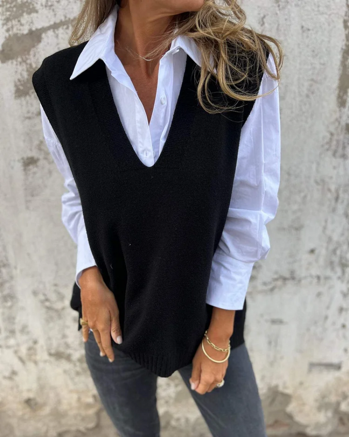 Spencer V-Neck Knit Sweater for Women – Perfect for the Office – BN