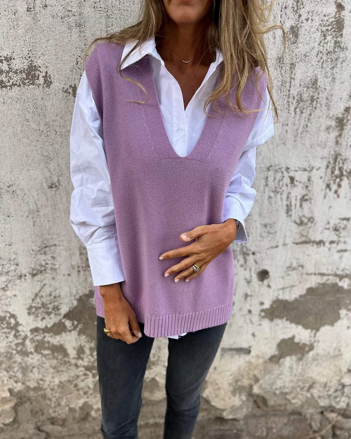 Spencer V-Neck Knit Sweater for Women – Perfect for the Office – BN