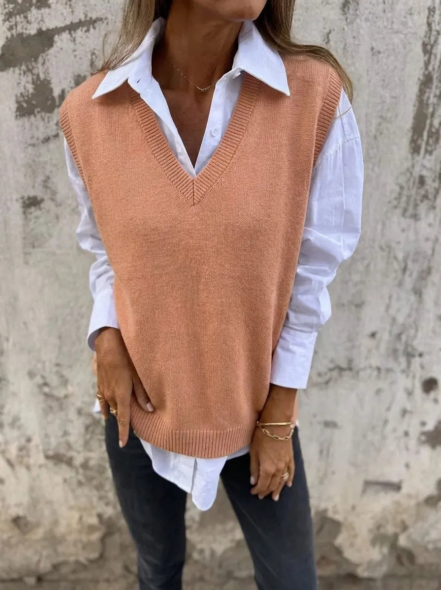 Spencer V-Neck Knit Sweater for Women – Perfect for the Office – BN