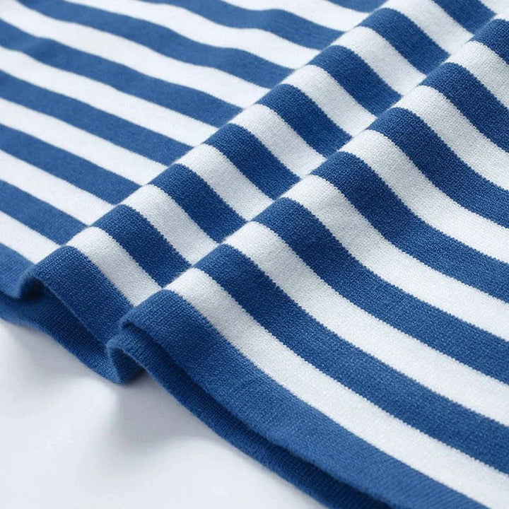 Women's Winter Knitted Striped Sweater – BN