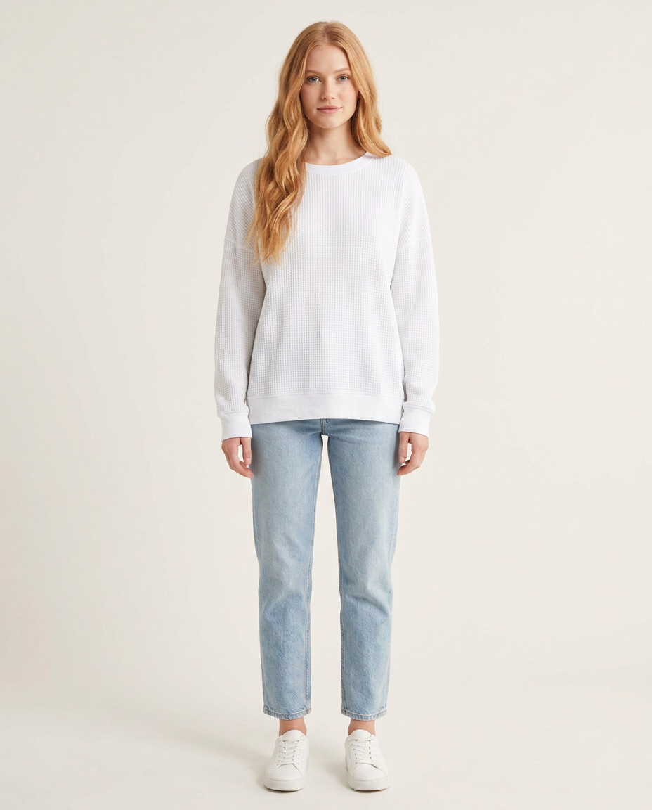 Women's Relaxed Fit Cotton Blend Sweater – Winter Collection – BN
