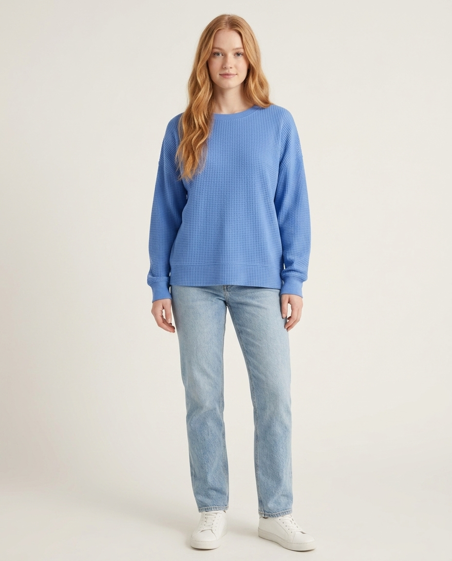 Women's Relaxed Fit Cotton Blend Sweater – Winter Collection – BN