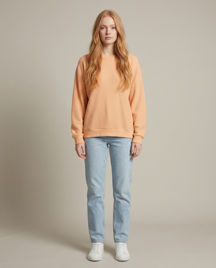 Women's Relaxed Fit Cotton Blend Sweater – Winter Collection – BN