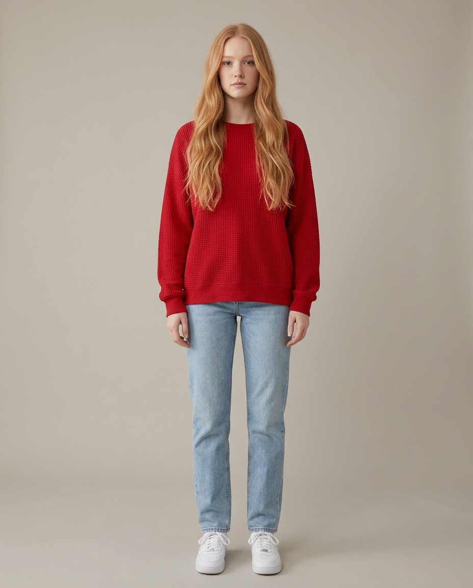 Women's Relaxed Fit Cotton Blend Sweater – Winter Collection – BN