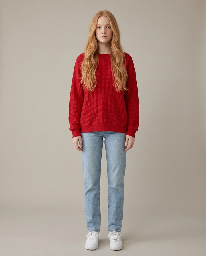 Women's Relaxed Fit Cotton Blend Sweater – Winter Collection – BN