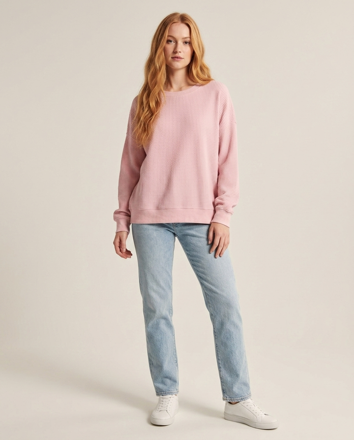 Women's Relaxed Fit Cotton Blend Sweater – Winter Collection – BN