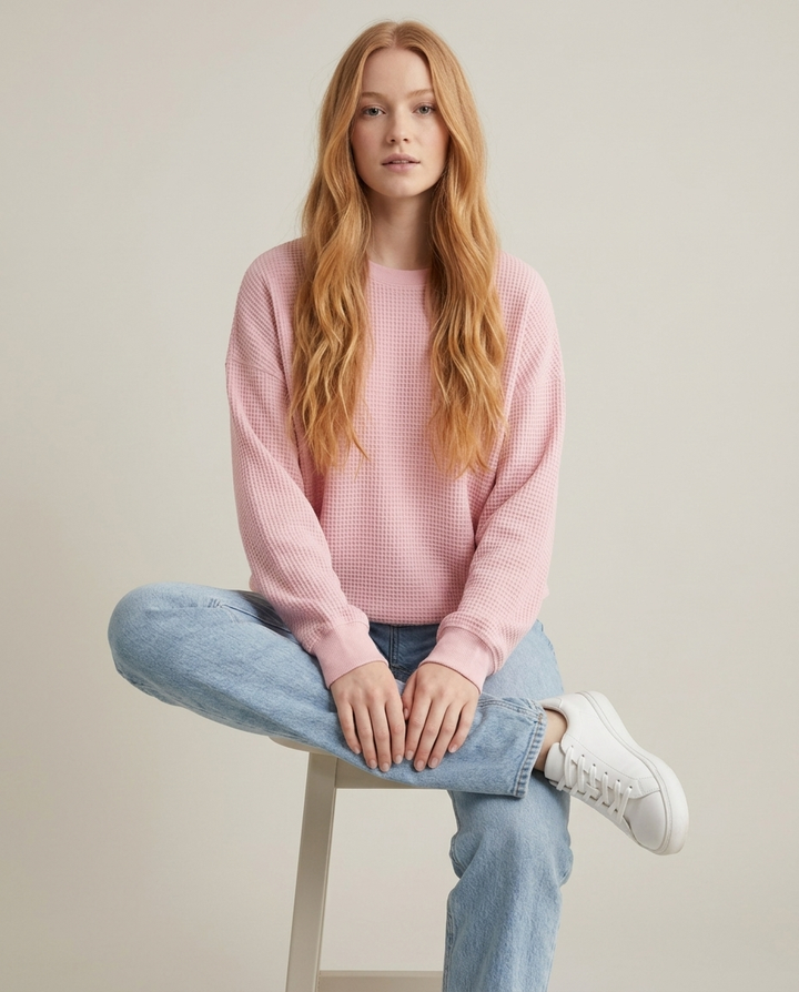 Women's Relaxed Fit Cotton Blend Sweater – Winter Collection – BN