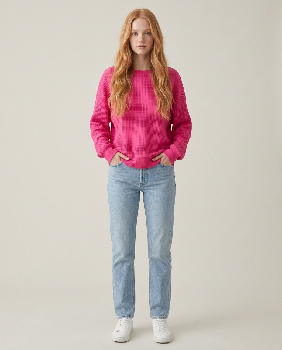 Women's Relaxed Fit Cotton Blend Sweater – Winter Collection – BN