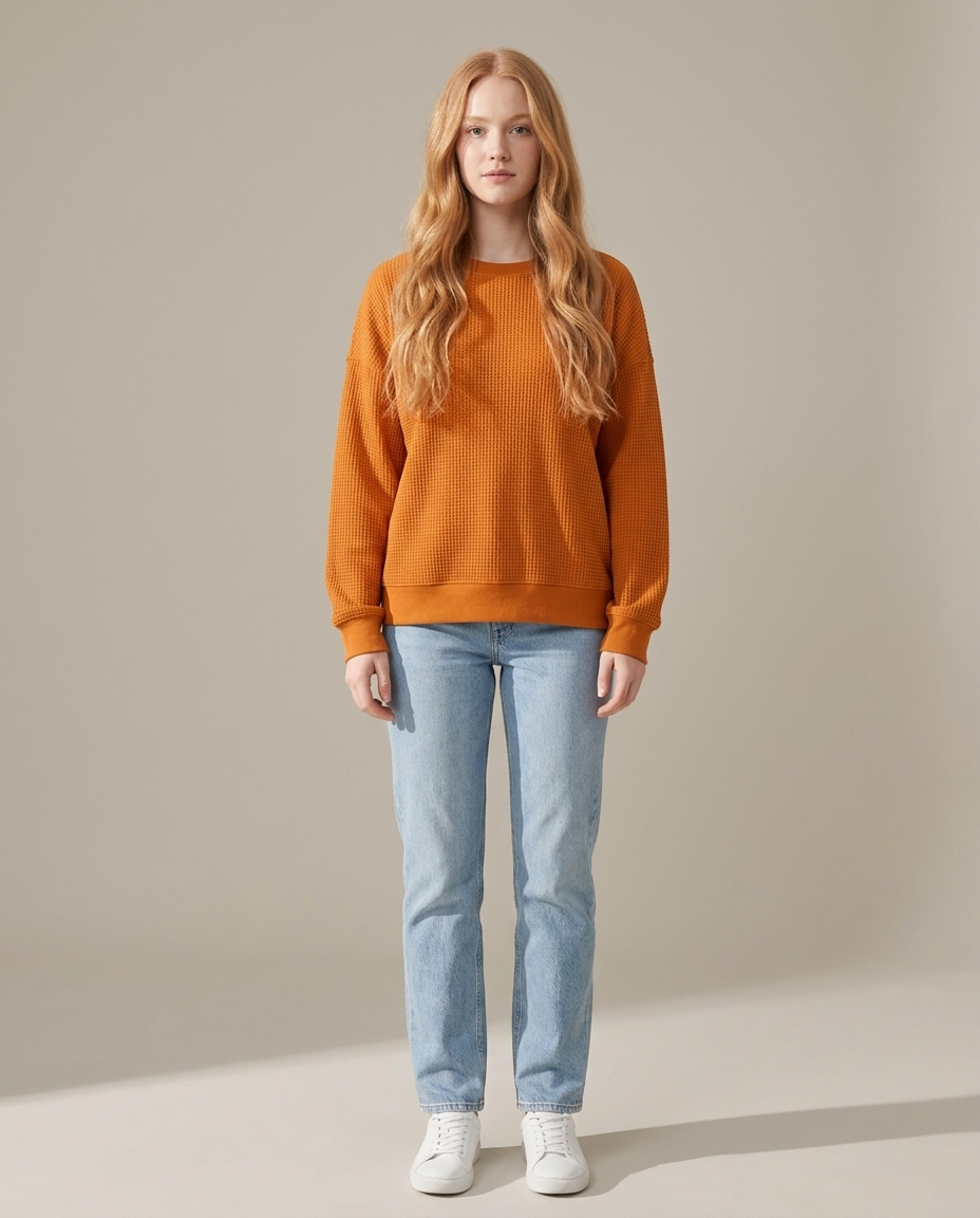 Women's Relaxed Fit Cotton Blend Sweater – Winter Collection – BN