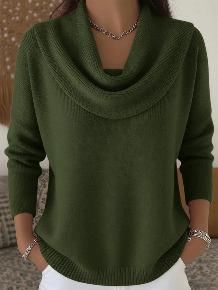 Women's Oversized Chunky Knit Sweater with Round Neck – Winter Collection – BN
