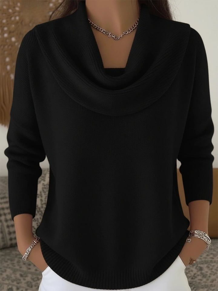 Women's Oversized Chunky Knit Sweater with Round Neck – Winter Collection – BN