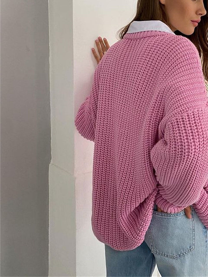 Women's Oversized Chunky Knit Sweater – Winter Collection – Brand New