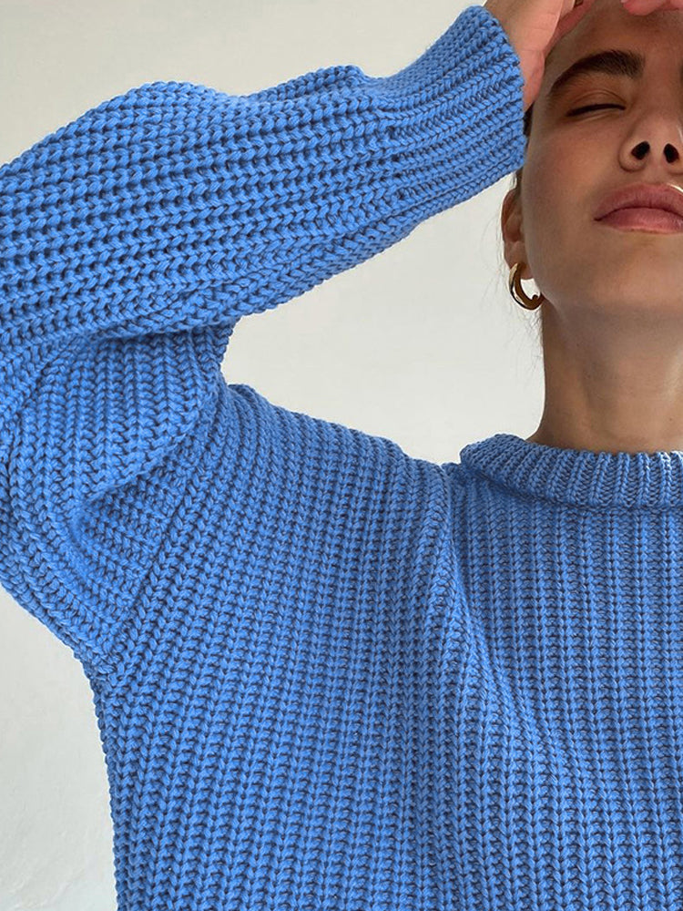 Women's Oversized Chunky Knit Sweater – Winter Collection – Brand New