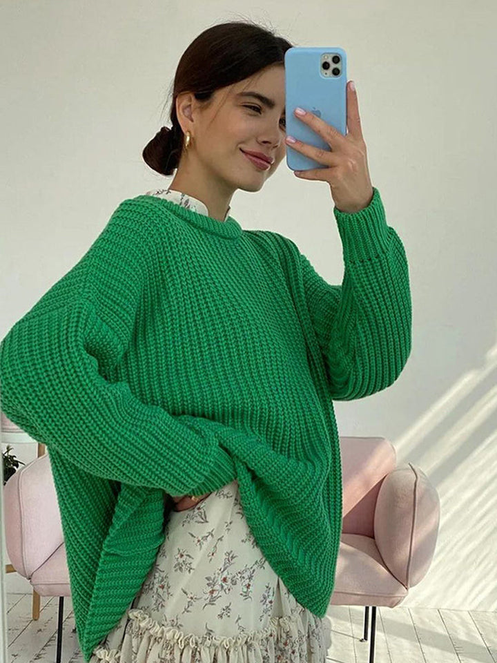 Women's Oversized Chunky Knit Sweater – Winter Collection – Brand New