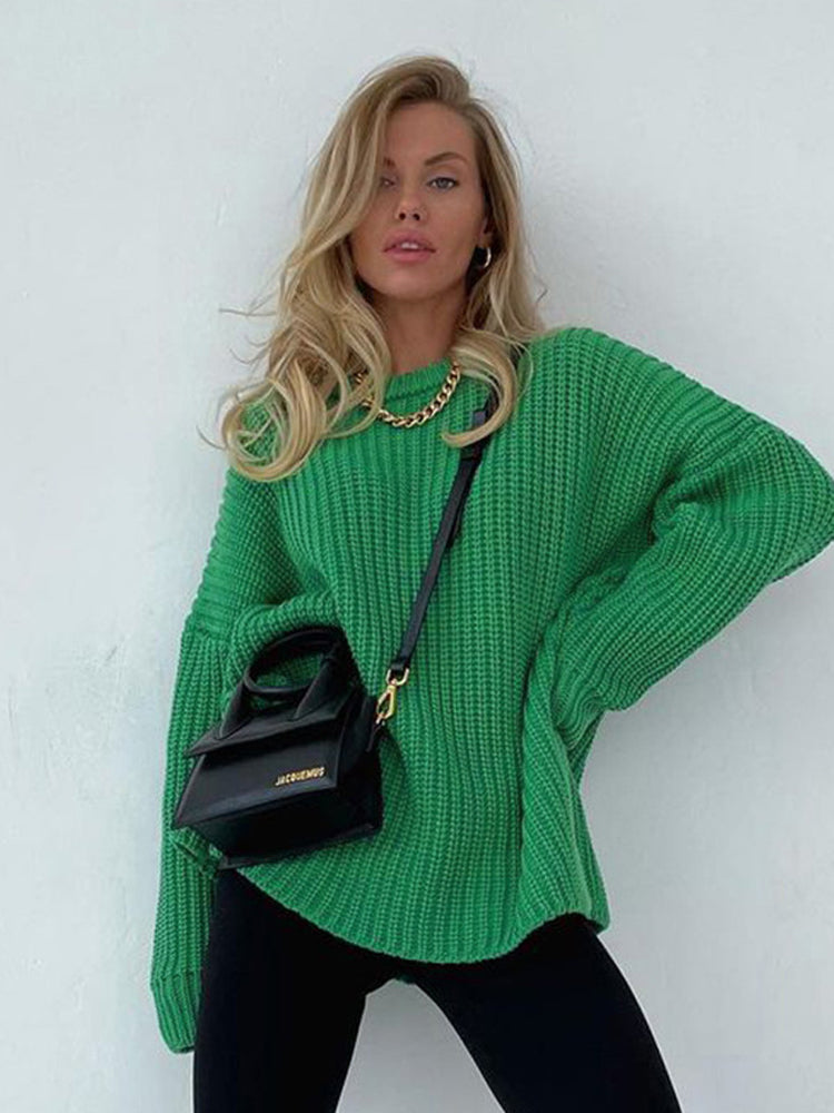 Women's Oversized Chunky Knit Sweater – Winter Collection – Brand New