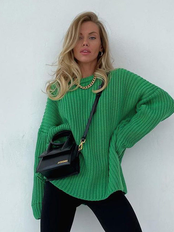 Women's Oversized Chunky Knit Sweater – Winter Collection – Brand New