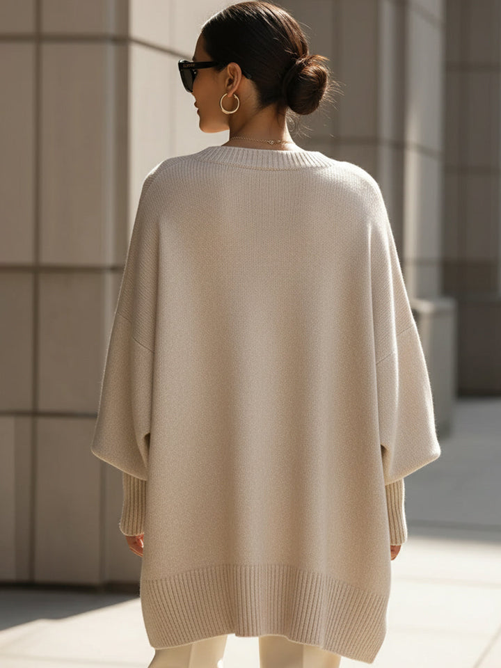 Women's Oversized Round Neck Jumper - Winter Collection - BN