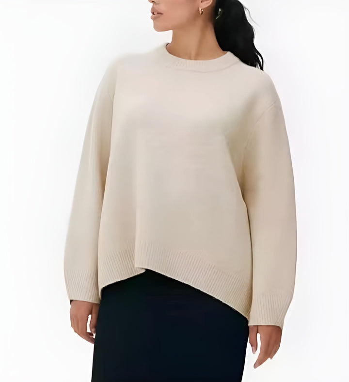 Women's Oversized Viscose-Wool Blend Sweater – Winter Collection – BN