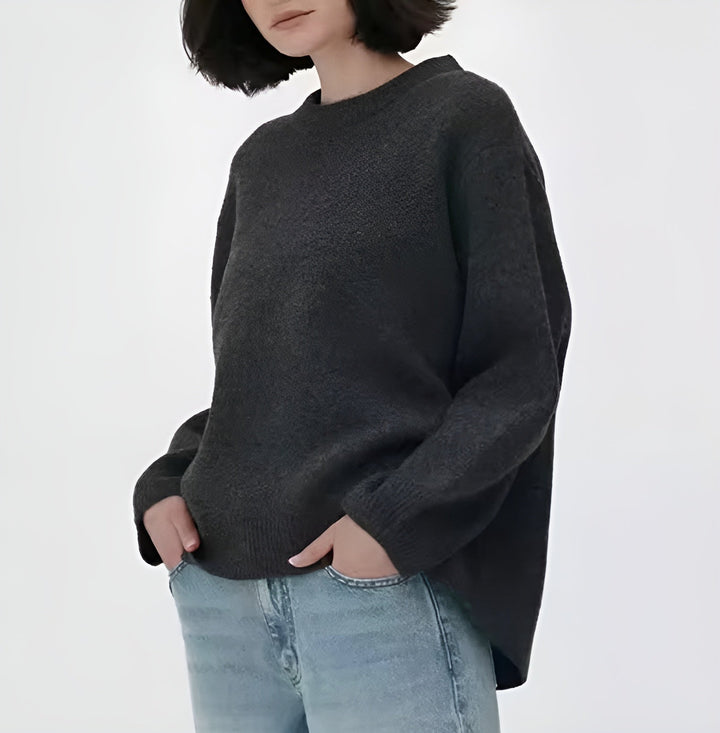 Women's Oversized Viscose-Wool Blend Sweater – Winter Collection – BN