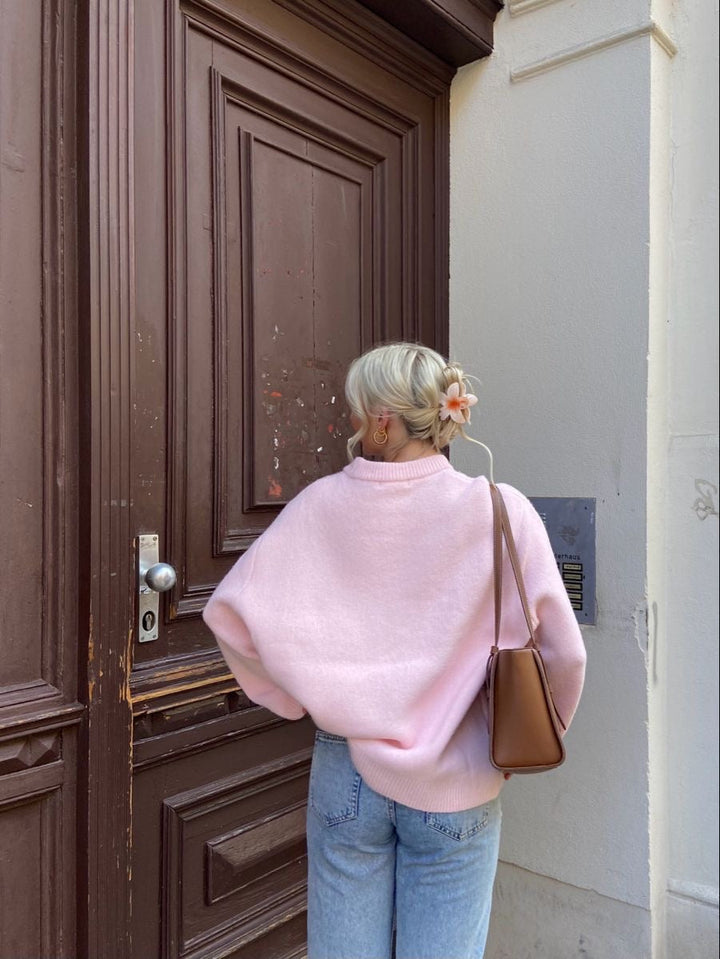 Women's Oversized Viscose-Wool Blend Sweater – Winter Collection – BN