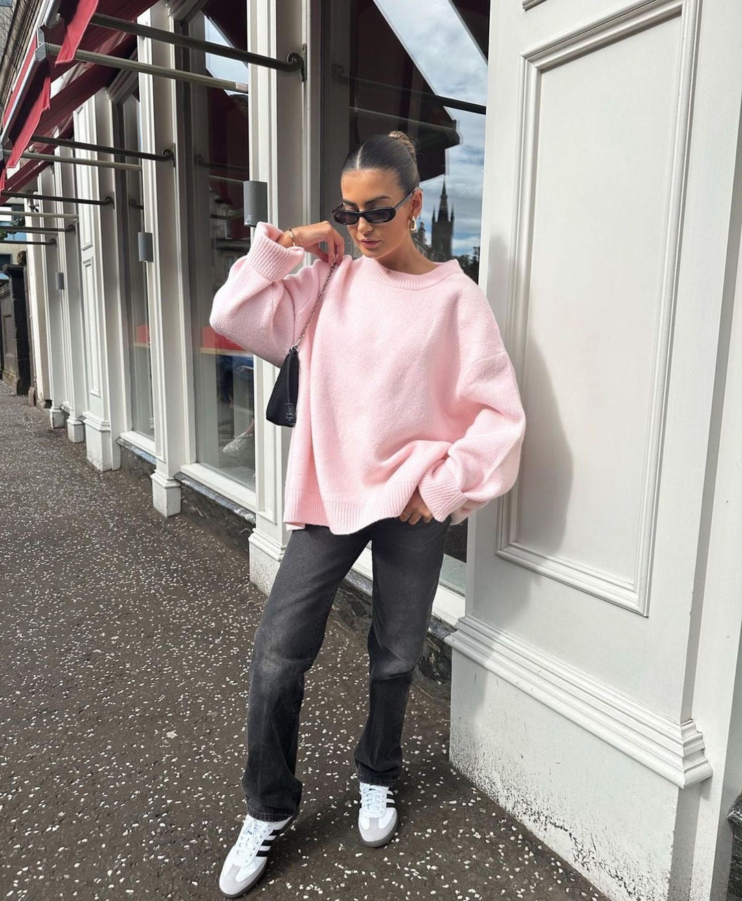Women's Oversized Viscose-Wool Blend Sweater – Winter Collection – BN