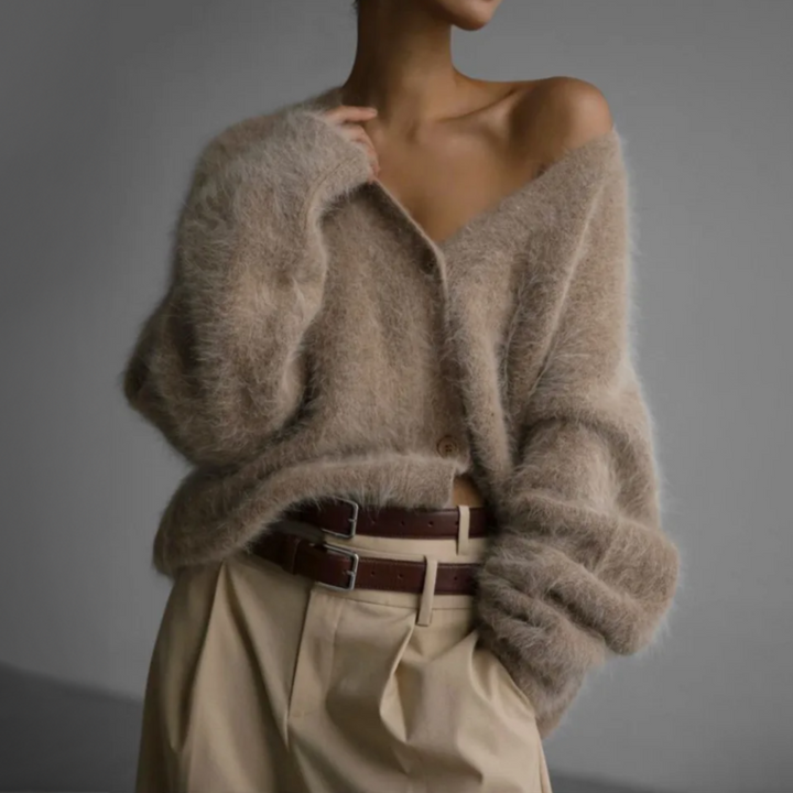 Women's Long Sleeve Knitted Cardigan – Casual Style – BN