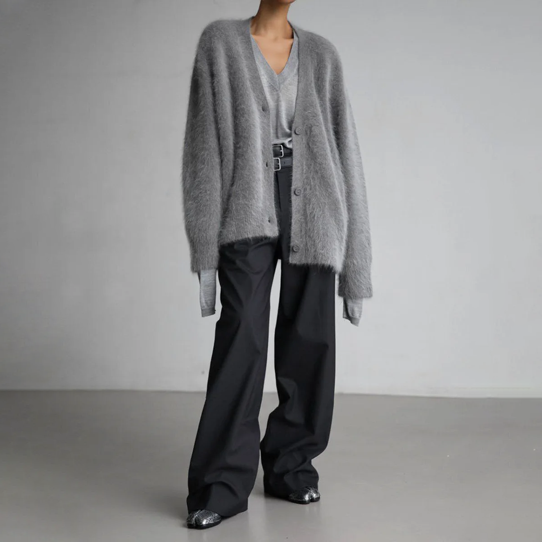 Women's Long Sleeve Knitted Cardigan – Casual Style – BN