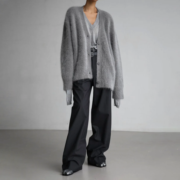 Women's Long Sleeve Knitted Cardigan – Casual Style – BN