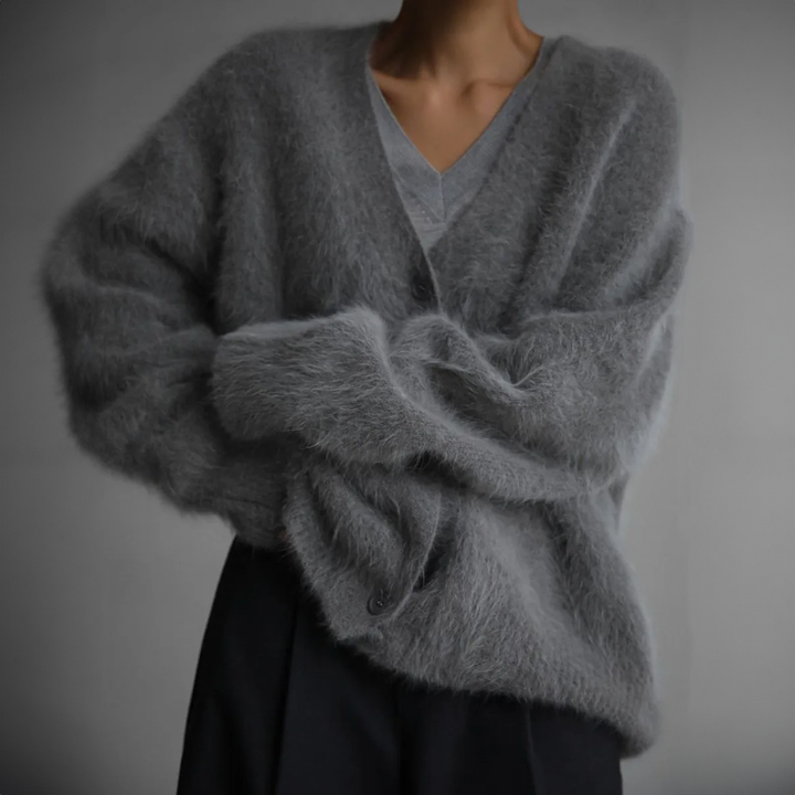 Women's Long Sleeve Knitted Cardigan – Casual Style – BN