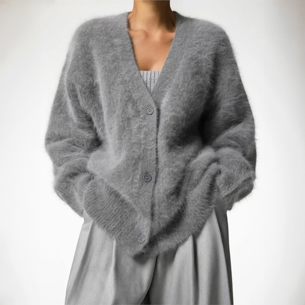 Women's Long Sleeve Knitted Cardigan – Casual Style – BN