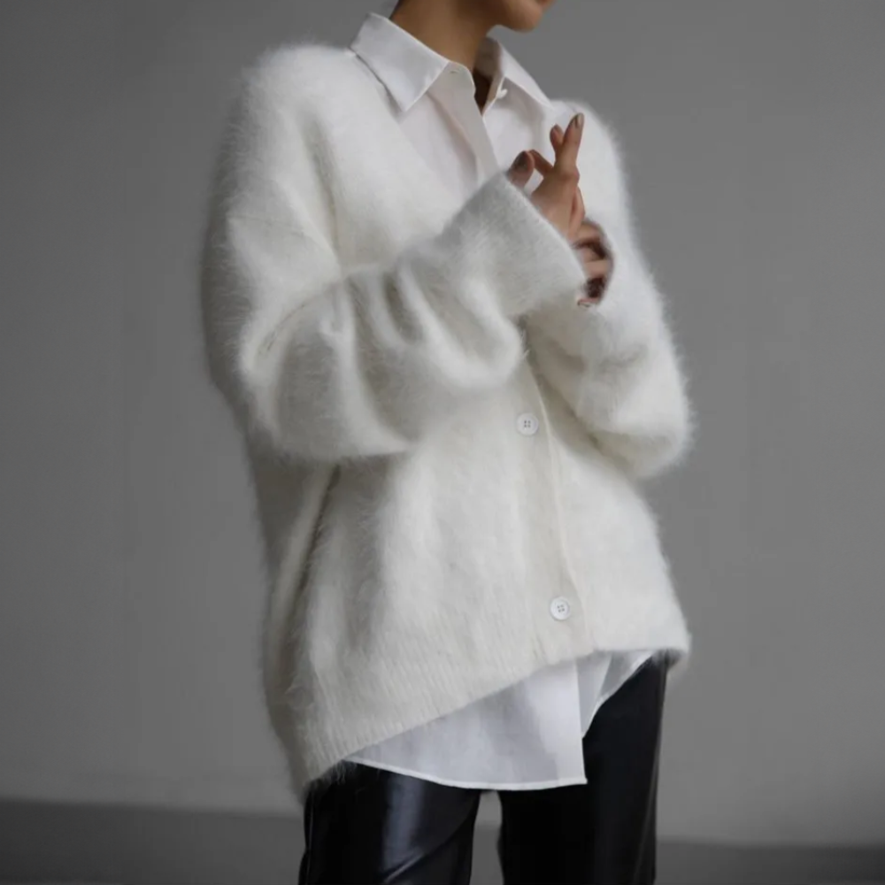 Women's Long Sleeve Knitted Cardigan – Casual Style – BN